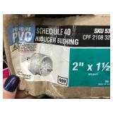 PVC SCH40, REDUCER BUSHING, 2IN X 1 1/2IN