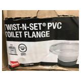 TWIST N SET PVC TOILET FLANGE