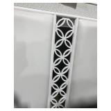 WHITE, KING HEADBOARD WITH BLING