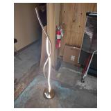 Jonathan Y Cairo Intergrated Contemporary Gold Stick Floor Lamp