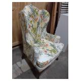 Moden High-back Floral Arm Chair