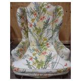 Moden High-back Floral Arm Chair