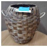Vintage woven basket 17" tall