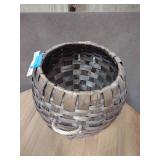 Vintage woven basket 17" tall