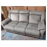 Olive Green Microfiber Power Reclining Couch