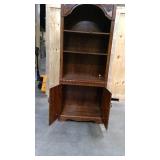 Antique Wooden Cabinet with arched top and carved details