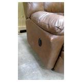 Dark Brown Oversized Leather Recliner