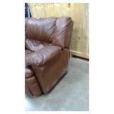Dark Brown Oversized Leather Recliner