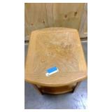 Solid Vintage Oak End Table