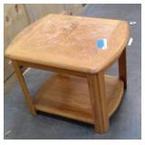 Solid Vintage Oak End Table