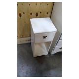Solid White Wood Chest of Drawers and small night stand