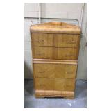Vintage Art Deco waterfall chest of drawers