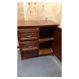 Vintage style wooden storage cabinet