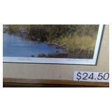 September Sunday by Richard Plasschaert 65/3000 limited edition framed and matted 22"x18"