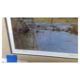 September Sunday by Richard Plasschaert 65/3000 limited edition framed and matted 22"x18"