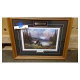 Call of the Wild framed and matted print 20"x16"