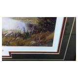 Call of the Wild framed and matted print 20"x16"