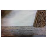 Rustic Reclaimed Wood framed lithographed pheasant 36x25"