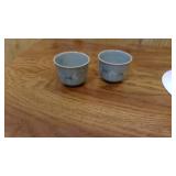 Small Noritake Hampton plate, two small hand painted suake cups