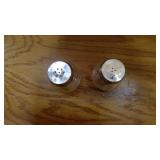 Vintage Olde Thompson Glass salt and pepper shakers