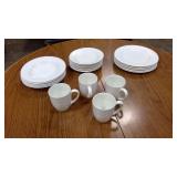 Food Network Stoneware collection = 8 small plates, 5 large bowls, 4 large plates, and 4 mugs