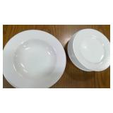 Food Network Stoneware collection = 8 small plates, 5 large bowls, 4 large plates, and 4 mugs