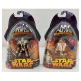 2005 STAR WARS "Revenge Of The Sith" Sneak Preview Action Figures (New Old Stock)