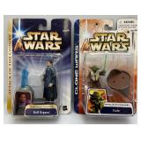 2003 STAR WARS "Attack Of The Clones And Clone Wars" Action Figures (New Old Stock)