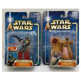 2002 STAR WARS "Attack Of The Clones & Return Of The Jedi " Gold Series Action Figures (New Old Stock)