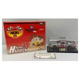 Vintage Rivell Collection 1:24 Scale NASCAR Die Cast #29 TAZ Car "Kevin Harvick" In Original Box With Plastic Display Case