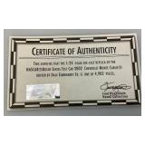 2003 Rivell Collection 1:24 Scale NASCAR Die Cast #8  Test Car With Stopwatch "Dale Earnhardt Jr." In Original Box With Plastic Display Case (With COA)