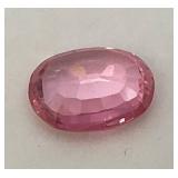 4.00 Lab Created Ct Oval cut Pink Kunzite Stone In Protective Case