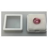 10.80 Lab Created Ct Oval cut Pink Kunzite Stone In Protective Case