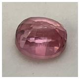 10.80 Lab Created Ct Oval cut Pink Kunzite Stone In Protective Case