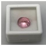 10.80 Lab Created Ct Oval cut Pink Kunzite Stone In Protective Case