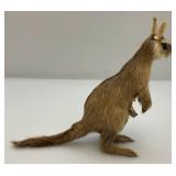 Misc. Collectibles Including Wodden Boomerang And Miniature 6" Kangaroo With Baby Made From Real Fur