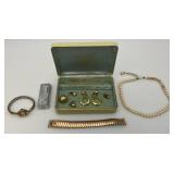 Misc. Jewelry In Case Including 1960