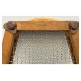 Vintage Wooden MacGregor Commander Tennis Racket With Wooden Holder