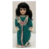 Misc. Collectible Porcelain Dools On Stands In Protective Bags