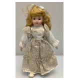 Misc. Collectible Porcelain Dools On Stands In Protective Bags