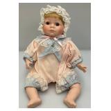 Misc. Collectible Porcelain Dools On Stands In Protective Bags