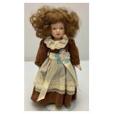 Misc. Collectible Porcelain Dools On Stands In Protective Bags