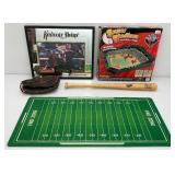 Misc. Sports Items Including Baseball Game And More
