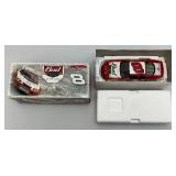 Vintage Action Brand 1:24 Scale Die Cast NASCAR Models "Dale Earnhardt Jr" #8 Car & #3 Clear Stock Car In Original Boxes