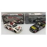 Vintage 1:24 Scale Die Cast NASCAR Models "Dale Earnhardt Jr" #8 Elvis Car And #7 Church Brothers Car In Original Boxes