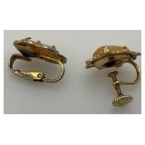 1/20th 12Kt GF Earrings 2.41 Grams Overall And Misc. Cameo Earrings