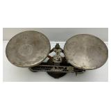 Antique Ohaus Scale And Kodak Red Filtered Dark Room Light