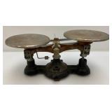 Antique Ohaus Scale And Kodak Red Filtered Dark Room Light