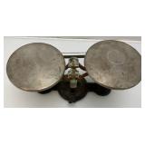 Antique Ohaus Scale And Kodak Red Filtered Dark Room Light