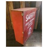 Vintage Metal National Oil Seals Safety Cabinet for Shop